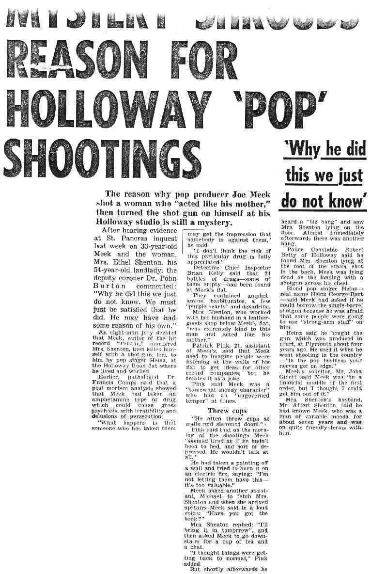 Mystery shrouds reason for Holloway pop shootings